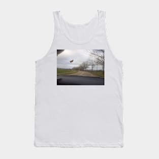 Mysterious Flying Cow - Flying Cow meme Tank Top